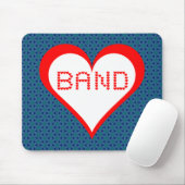 Band-harten Muismat (Met muis)