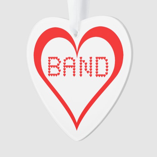 Band-harten Ornament (voorkant)