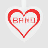 Band-harten Ornament (voorkant)