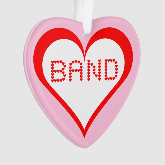 Band-harten Ornament (voorkant)