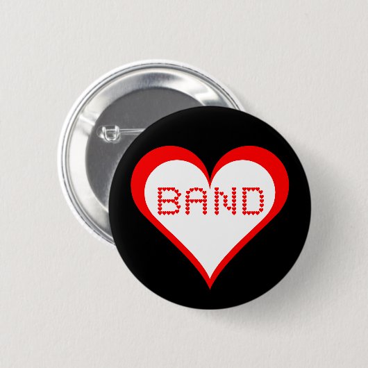 Band-harten Ronde Button 5,7 Cm (Voorkant /achterkant)