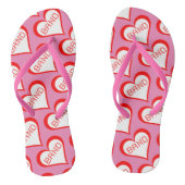 Band-harten Teenslippers (Voetbed)