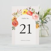 Band herfst Floral Fall Weddenschappen (Staand voorkant)