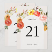 Band herfst Floral Fall Weddenschappen (Voorkant / Achterkant)