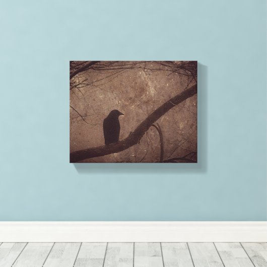 Band in de boom canvas afdruk (Insitu (Houten vloer))