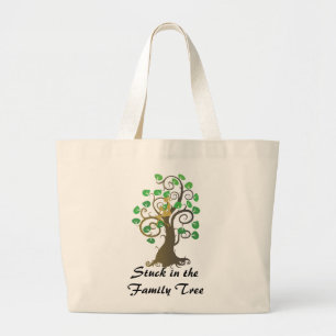 Band in de familieboom grote tote bag