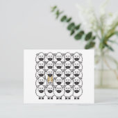 Band in de schapen briefkaart (Staand voorkant)