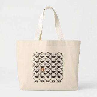 Band in de schapen grote tote bag