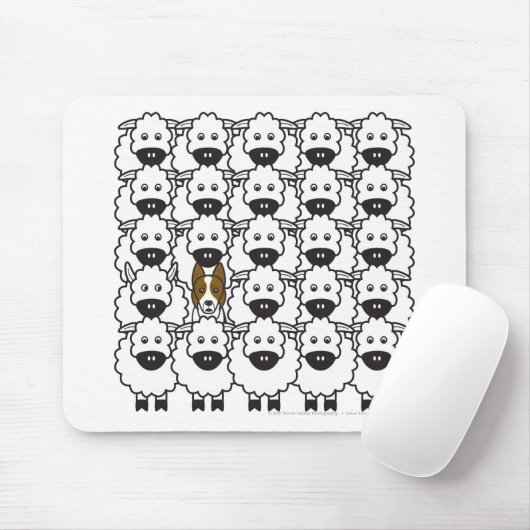 Band in de schapen muismat (Met muis)