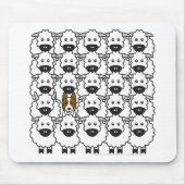 Band in de schapen muismat (Voorkant)