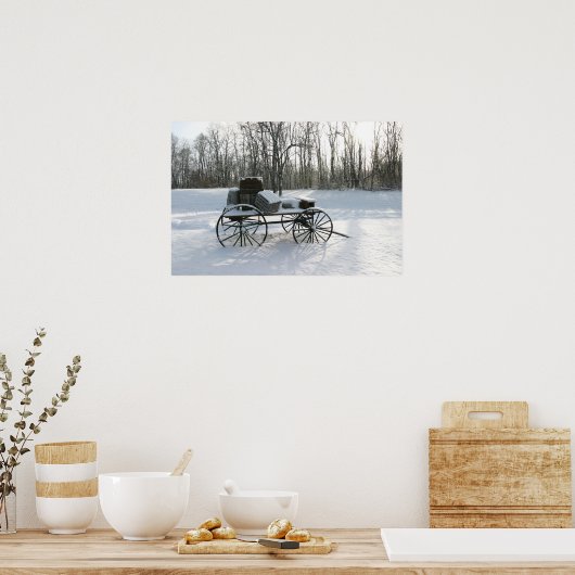 Band in de sneeuw poster (Keuken)