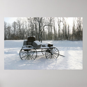 Band in de sneeuw poster