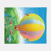 Band in de wind fleece deken (Voorkant (Horizontaal))