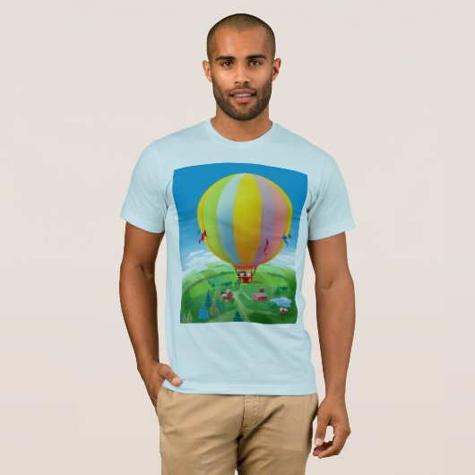 Band in de wind t-shirt (Voorkant volledig)