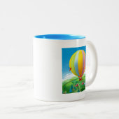 Band in de wind tweekleurige koffiemok (Voorkant rechts)