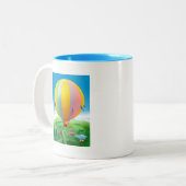 Band in de wind tweekleurige koffiemok (Voorkant links)