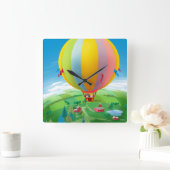 Band in de wind vierkante klok (Huis)