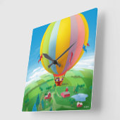 Band in de wind vierkante klok (Hoek)