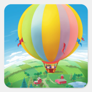 Band in de wind vierkante sticker