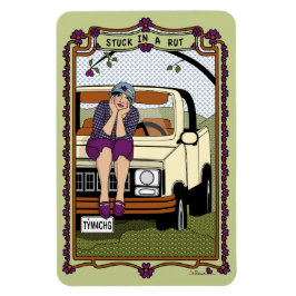 Band in een Rut_A_4x6 koelkast Magneet