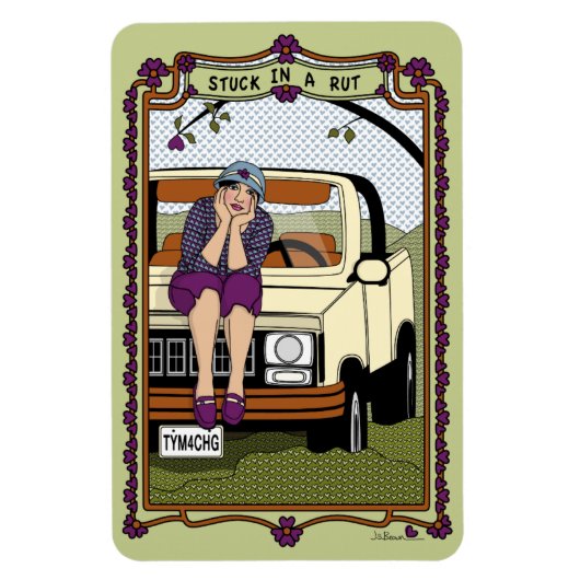 Band in een Rut_A_4x6 koelkast Magneet (Verticaal)