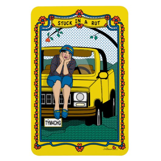 Band in een Rut_B_4x6 koelkast Magneet (Verticaal)