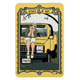 Band in een Rut_C_4x6 koelkast Magneet