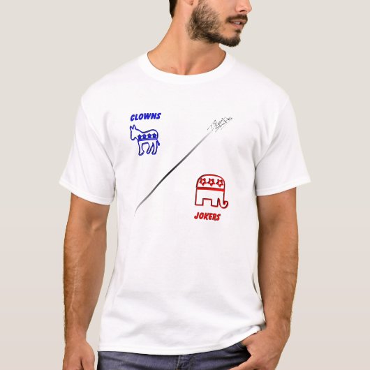 Band in het midden t-shirt (Voorkant)
