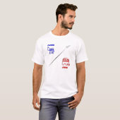 Band in het midden t-shirt (Voorkant volledig)