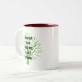 Band in mijn familiestructuur tweekleurige koffiemok (Voorkant links)