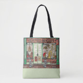 Band Instrument Music Shop Waterverf Canvas tas (Voorkant)