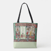 Band Instrument Music Shop Waterverf Canvas tas (Achterkant)