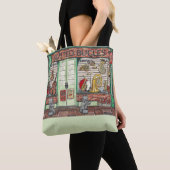 Band Instrument Music Shop Waterverf Canvas tas (Dichtbij)