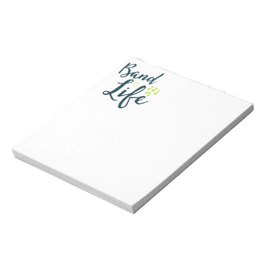 Band is de Life Marching Band Gift Notitieblok (Linkerzijde)