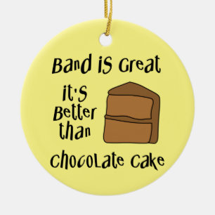 Band is geweldig keramisch ornament