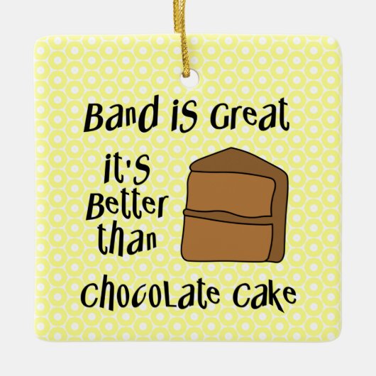 Band is geweldig keramisch ornament (Voorkant)