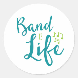 Band is leven ronde sticker