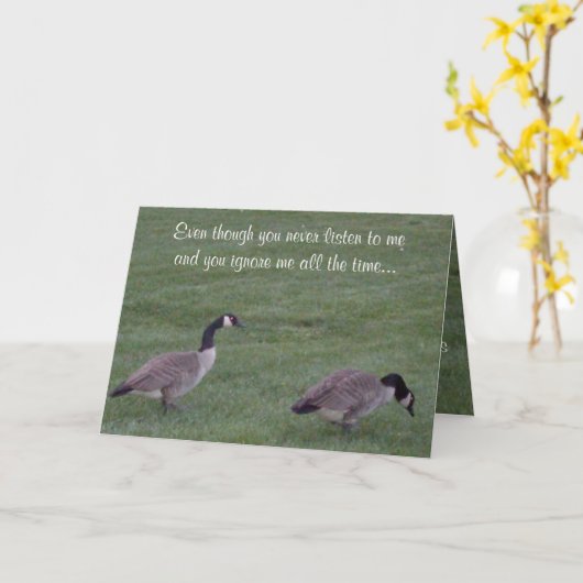 BAND JE LUIST NOOIT VANDAAG. KAART (Gele Bloem)