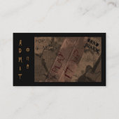 Band Junkie Visitekaartje (Achterkant)