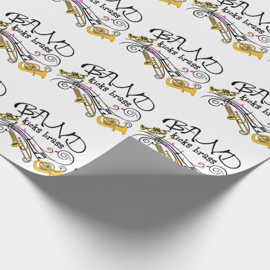 Band Kicks Brass Cadeaupapier (Hoek)