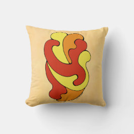 Band krommen (Geel, Rood, Oranje) Drijpduim Kussen