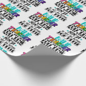 Band-leraar alleen omdat fulltime multitasking cadeaupapier (Hoek)