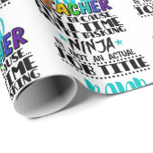 Band-leraar alleen omdat fulltime multitasking cadeaupapier (Rol Hoek)