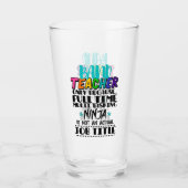 Band-leraar alleen omdat fulltime multitasking glas (Voorkant)