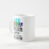 Band-leraar alleen omdat fulltime multitasking koffiemok (Voorkant links)