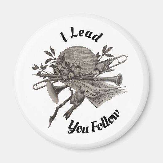 Band leraar waardering Vintage Dank u Magneet (Voorkant)