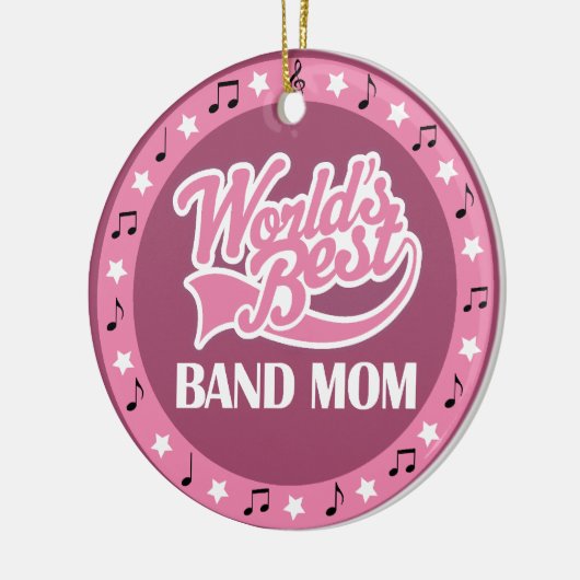 Band Mam Gift voor haar Keramisch Ornament (Links)