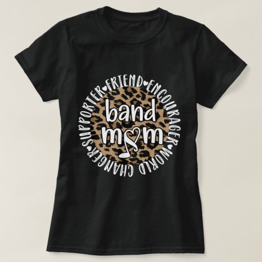 Band Mam Marching Band Mama Marching Band Moeder T-shirt (Design voorkant)