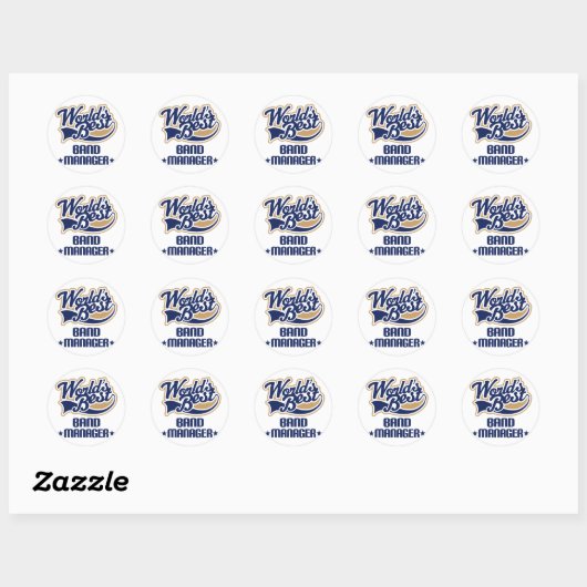 Band Manager Gift Ronde Sticker (Vel)