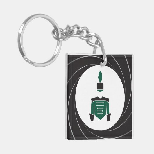 Band - Marching Band Green Sleutelhanger (Voorkant Links)